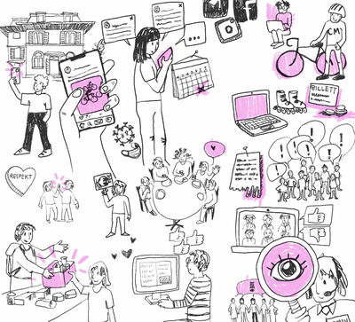 Hier und jetzt engagiert